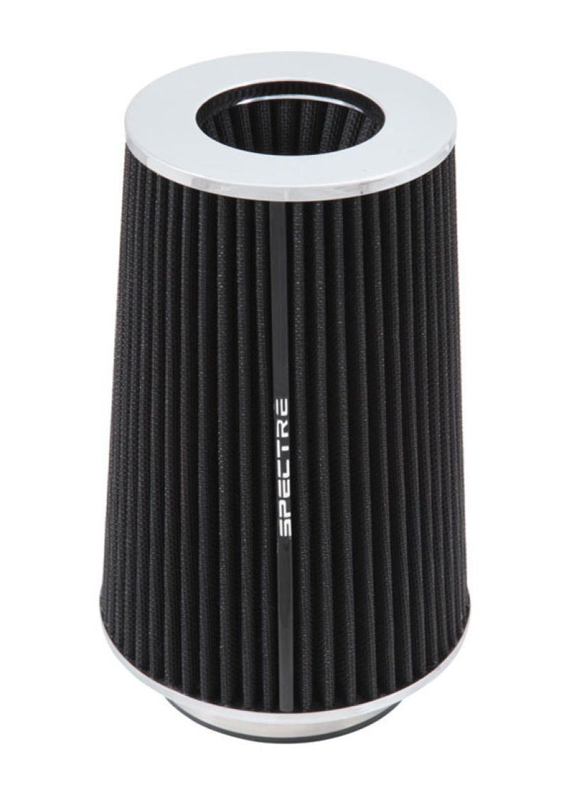 Spectre Adjustable Conical Air Filter 9-1/2in. Tall (Fits 3in. / 3-1/2in. / 4in. Tubes) - Black Spectre Air Filters - Universal Fit