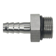 DeatschWerks 8AN ORB Male to 5/16in Male Triple Barb Fitting (Incl O-Ring) - Anodized DW Titanium DeatschWerks Fittings