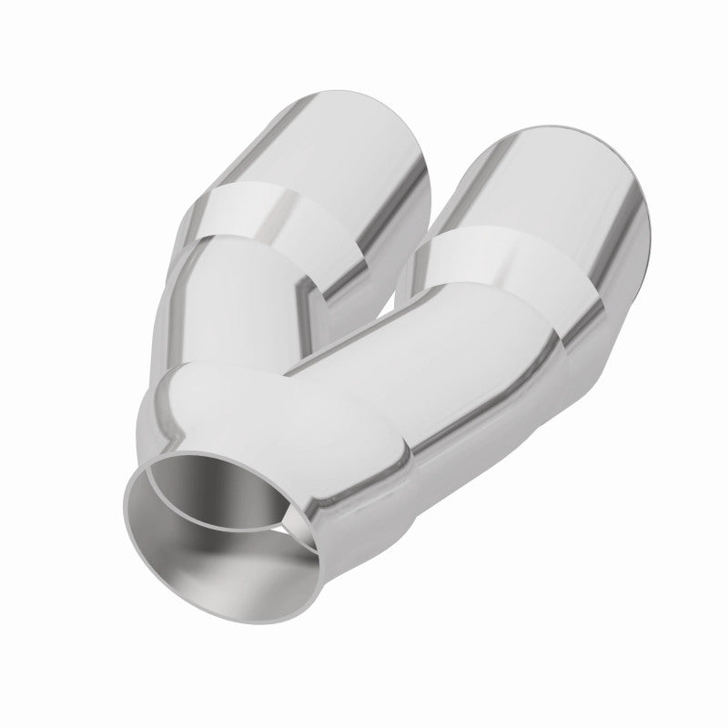 MagnaFlow Double Wall 3in Dual Round Polished Tip 2.25in Inlet Magnaflow Catalytic Converter Universal