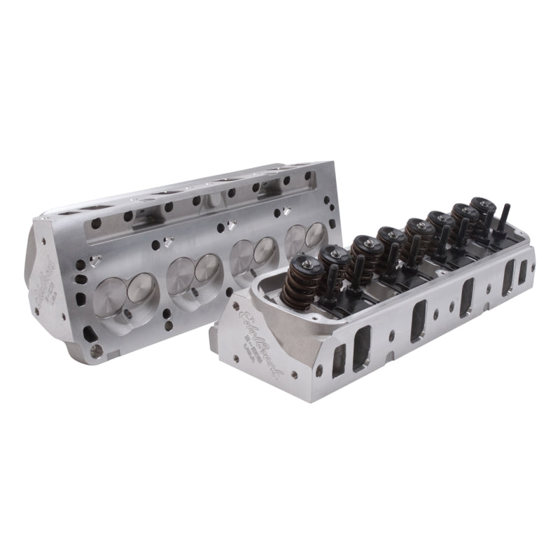 Edelbrock 1Pr SBF Cyl Head E-205 2 08 Intake Complete Assembled w/ Springs Edelbrock Heads
