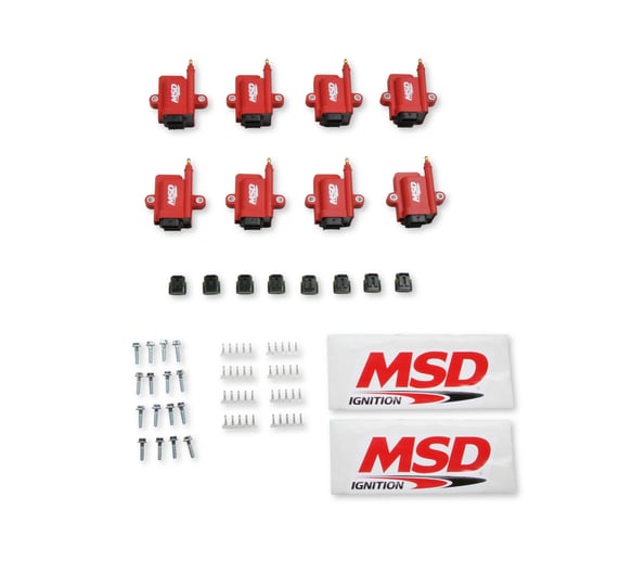 MSD Ignition Coil - Smart - 8-Pack - Red 8289-8 MSD Autoparts