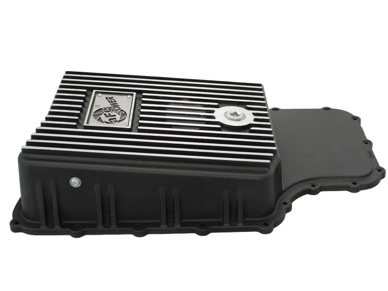 aFe Power Transmission Pan Black Machined 11-14 Ford 6R140 Trucks V8 6.7L (td) aFe Diff Covers