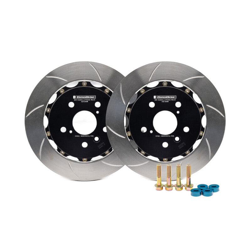 GiroDisc 2023+ Toyota GR Corolla Slotted Rear Rotors GiroDisc Brake Rotors - Slotted