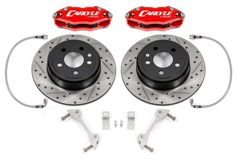 BMR 08-23 Dodge Challenger Brake Kit For 15in Conversion Red Calipers Demon/Redeye