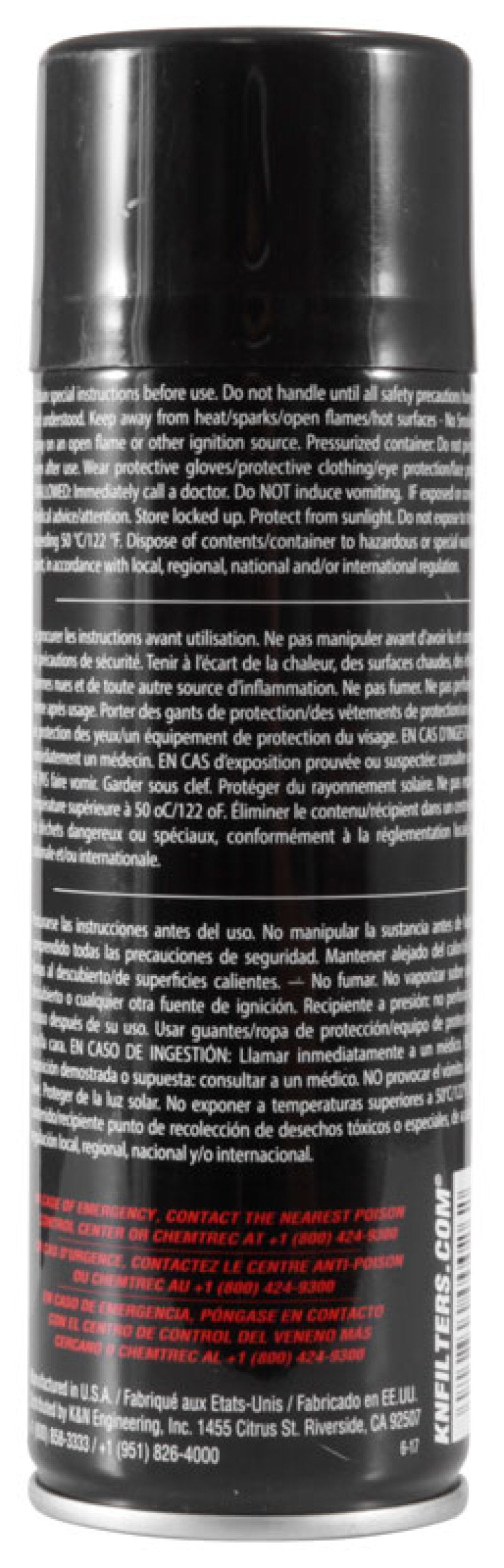 K&N 6.5 OZ Aerosol Spray Air Filter Oil K&N Engineering Recharge Kits