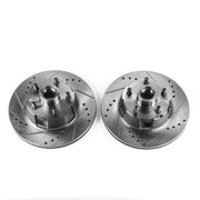 Power Stop 1967 Ford Fairlane Front Evolution Drilled & Slotted Rotors - Pair PowerStop Brake Rotors - Slot & Drilled