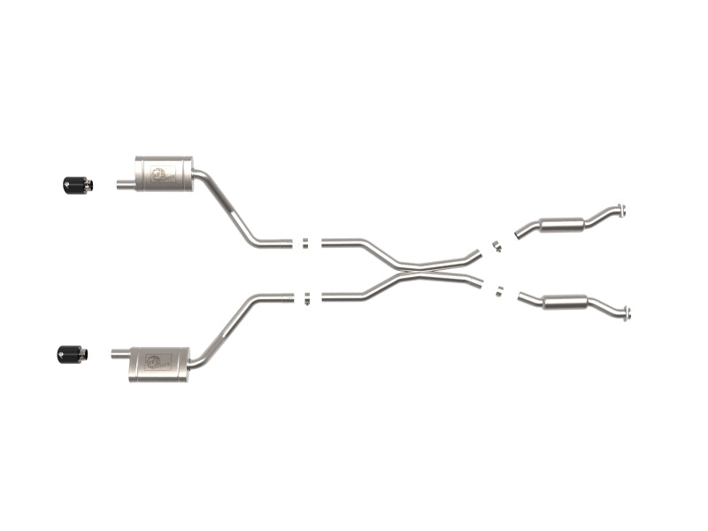 aFe 11-21 Dodge Durango V6-3.6L / V8-5.7L MACH Force-Xp 304 SS Cat-Back Exhaust System w/ Black Tip aFe Axle Back