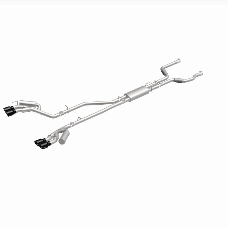 MagnaFlow 20-21 Ford Explorer 3.0L V6 Dual Exit Quad Black Chrome Tip Street Series Cat-Back Exhaust