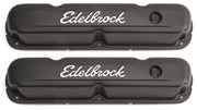 Edelbrock Valve Cover Signature Series Chrysler 1965-1991 318-340-360 CI V8 Black Edelbrock Valve Covers