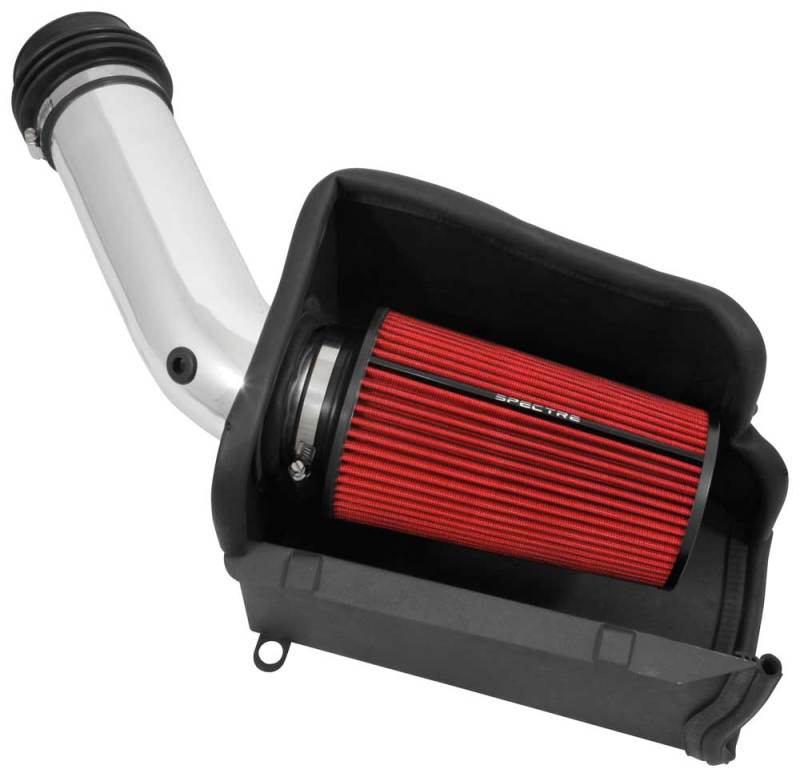 Spectre 94-97 Ford SD 7.3L DSL Air Intake Kit - Polished w/Red Filter Spectre Cold Air Intakes