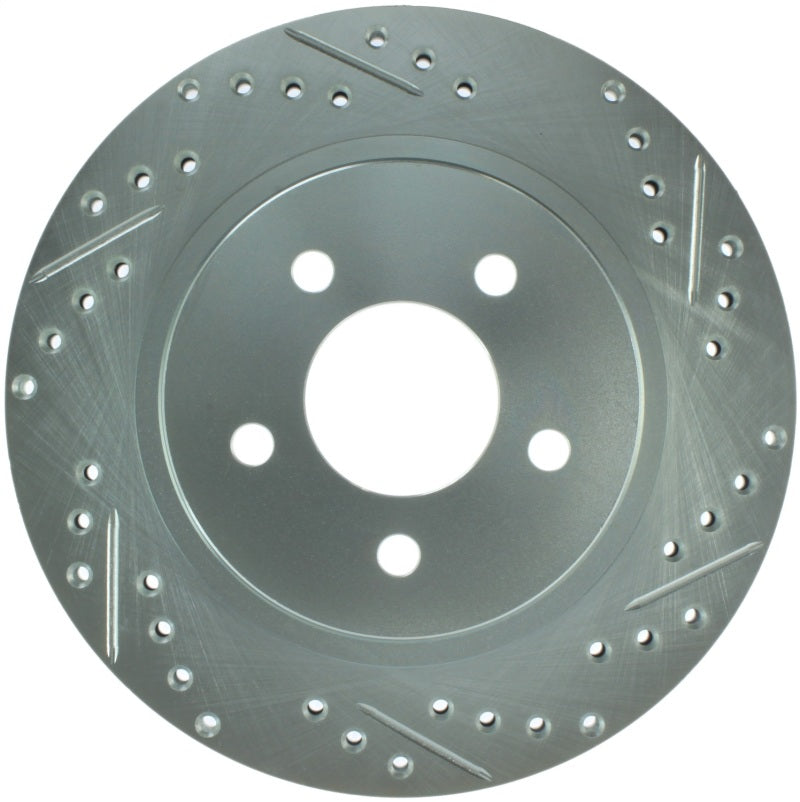 StopTech Select Sport 05-10 Ford Mustang GT Slotted and Drilled Rear Left Rotor Stoptech Brake Rotors - Slot & Drilled
