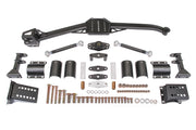 BMR 82-92 3rd Gen F-Body Body Mount Watts Link Rod Ends - Black Hammertone BMR Suspension Diff Braces