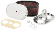 K&N Custom Oval Red Race Filter 7in L x 4-1/2in W 3-1/4in H K&N Engineering Carburetor Air Cleaners