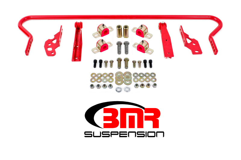 BMR 11-14 S197 Mustang Rear Hollow 25mm Adj. Sway Bar Kit w/ Bushings - Red BMR Suspension Sway Bars