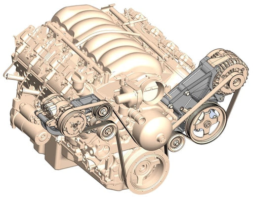 LS/LT High-Mount Accessory Drive Bracket - Passenger's & Driver's Side Brackets 20-132 HOLLEY Autoparts