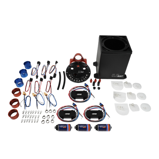 DeatschWerks 5.5L Staged Surge Tank w/ 3 DW810 Brushless Fuel Pumps DeatschWerks Surge Tanks