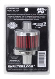 K&N 0.625 inch ID 2 inch OD 1.5 inch H Clamp On Crankcase Vent Filter K&N Engineering Air Filters - Universal Fit