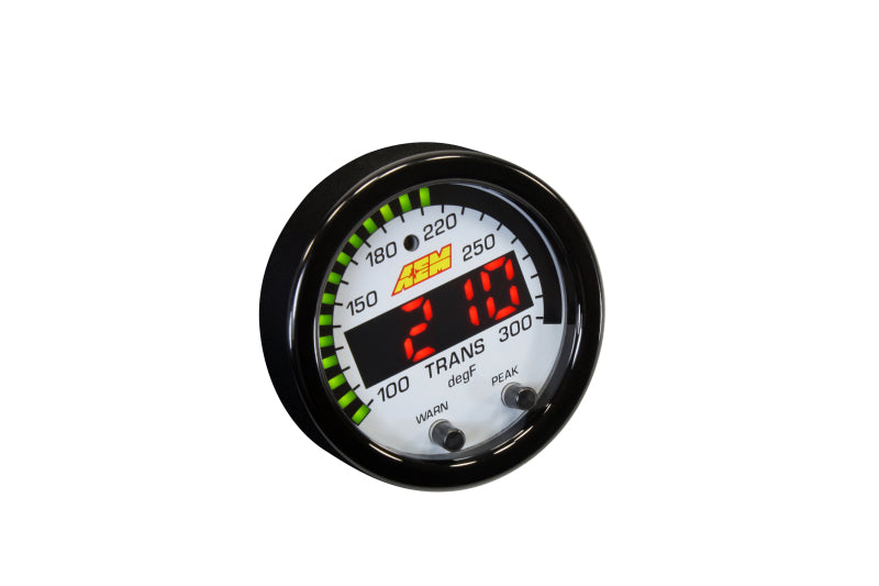 AEM X-Series Temperature 100-300F Gauge Kit (ONLY Black Bezel and Water Temp. Faceplate) AEM Gauges