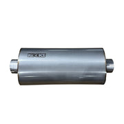 Kooks 3in Oval Clamp In Center/Center Muffler 18in Long Body Polished Stainless Steel Kooks Headers Muffler
