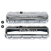 Edelbrock Valve Cover Signature Series Chevrolet 1965 and Later 396-502 V8 Low Chrome Edelbrock Valve Covers