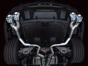AWE 2024 Ford Mustang Dark Horse S650 RWD Track Edition Cat-Back Exhaust w/ Quad Chrome Silver Tips AWE Tuning Catback