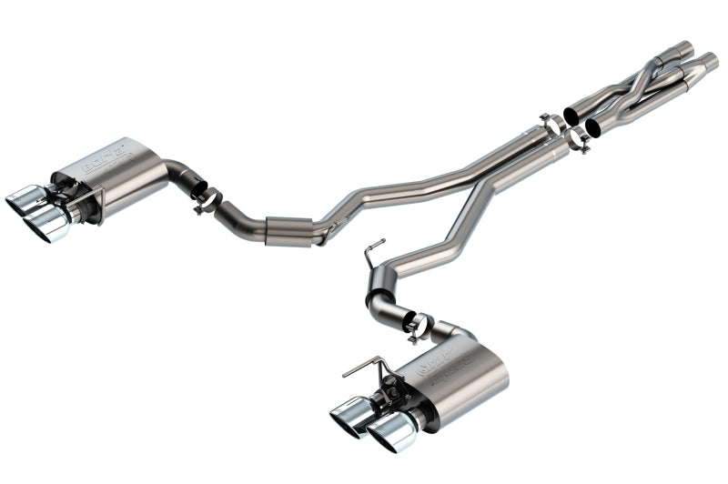 Borla 2020 Ford GT500 5.2L AT 3in ATAK CatBack Exhaust w/ Chrome Tips Borla Catback