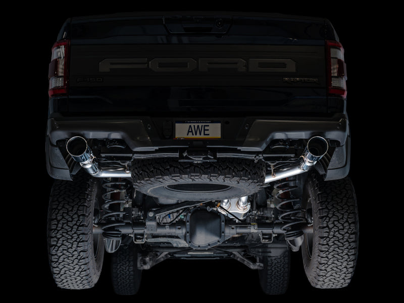 AWE Gen 3 Raptor SwitchPath Exhaust  - Chrome Silver Tips
