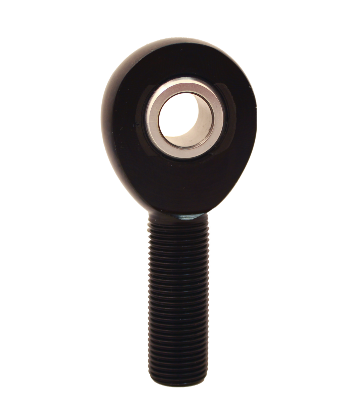 QA1 A Series Endura Rod End - Male/Left Hand - .5in Bore x 5/8-18 - Black Aluminum QA1 Tie Rods