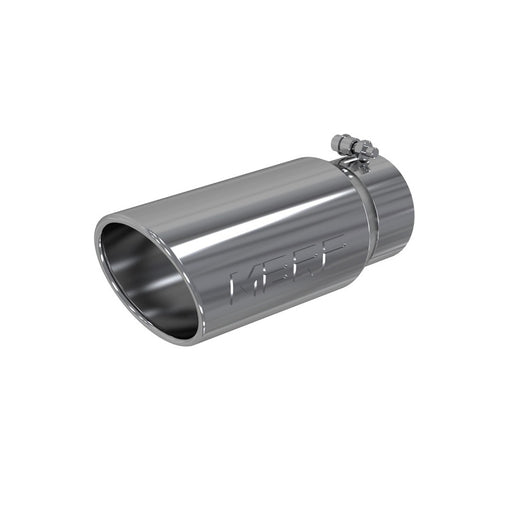 MBRP Universal Tip 5 O.D. Angled Rolled End 4 inlet 12 length MBRP Steel Tubing