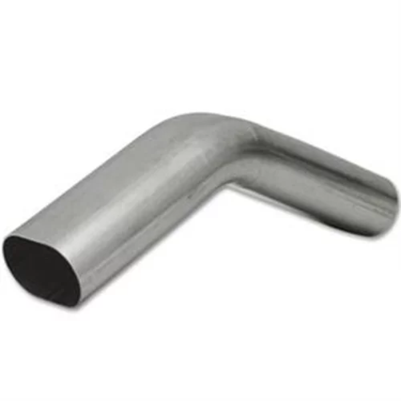Granatelli 3in Oval Stainless Steel Vertical Radius 45 Deg bend 4.5in Bend Radius Tubing Granatelli Motor Sports Steel Tubing