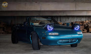 Oracle Pre-Installed Lights 7 IN. Sealed Beam - Blue Halo ORACLE Lighting Headlights