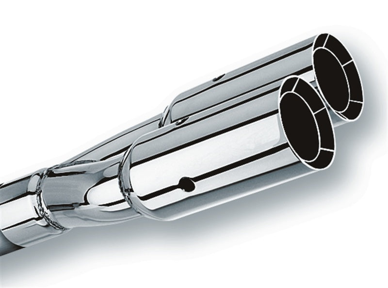 Borla Universal Polished Tip Dual Round Intercooled (inlet 2 1/2in. Outlet 3in) *NO Returns* Borla Tips