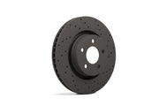 Hawk Talon 2009 Cadillac CTS V Brembo Caliper Drilled and Slotted Rear Brake Rotor Set Hawk Performance Brake Rotors - Slot & Drilled