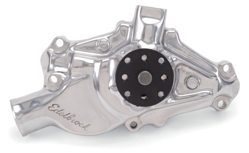Edelbrock Water Pump High Performance Chevrolet 350 CI V8 Short Style Polished Finish Edelbrock Water Pumps