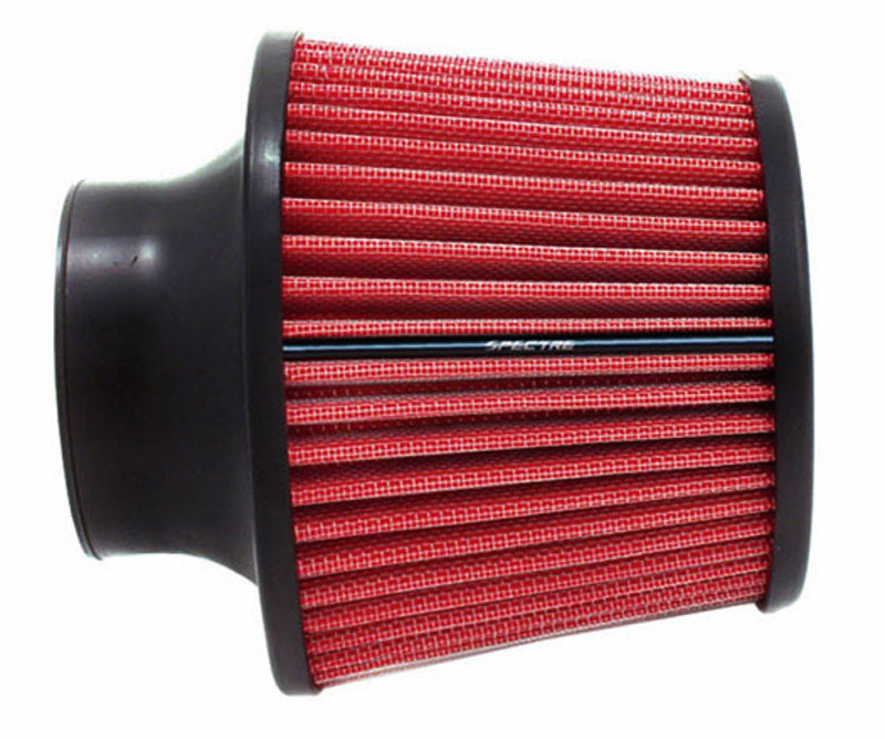 Spectre Conical Air Filter / Round Tapered 3in. - Red Spectre Air Filters - Universal Fit