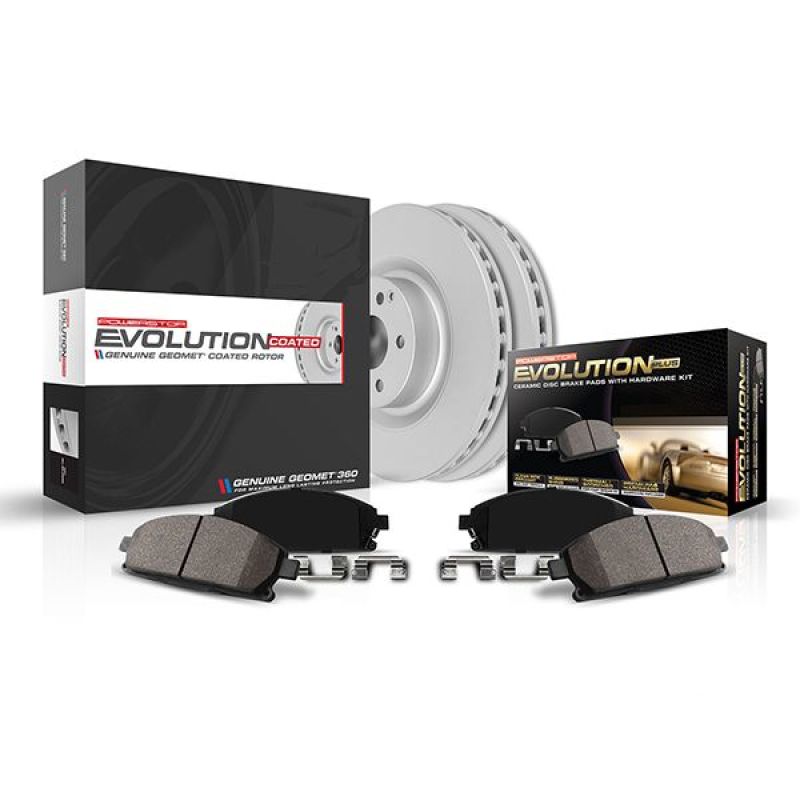 Power Stop 20-21 Chevrolet Corvette Front Z17 Coated Brake Kit PowerStop Brake Kits - Performance Blank