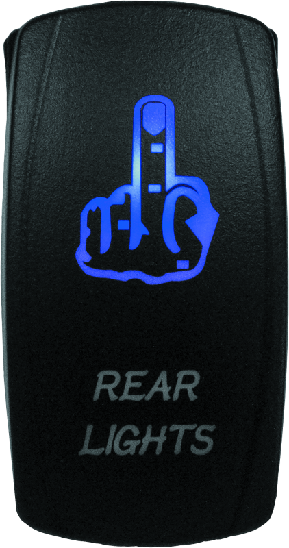 DragonFire Racing Lighted Switch Finger Rear Light On/Off Blue DragonFire Racing Relays