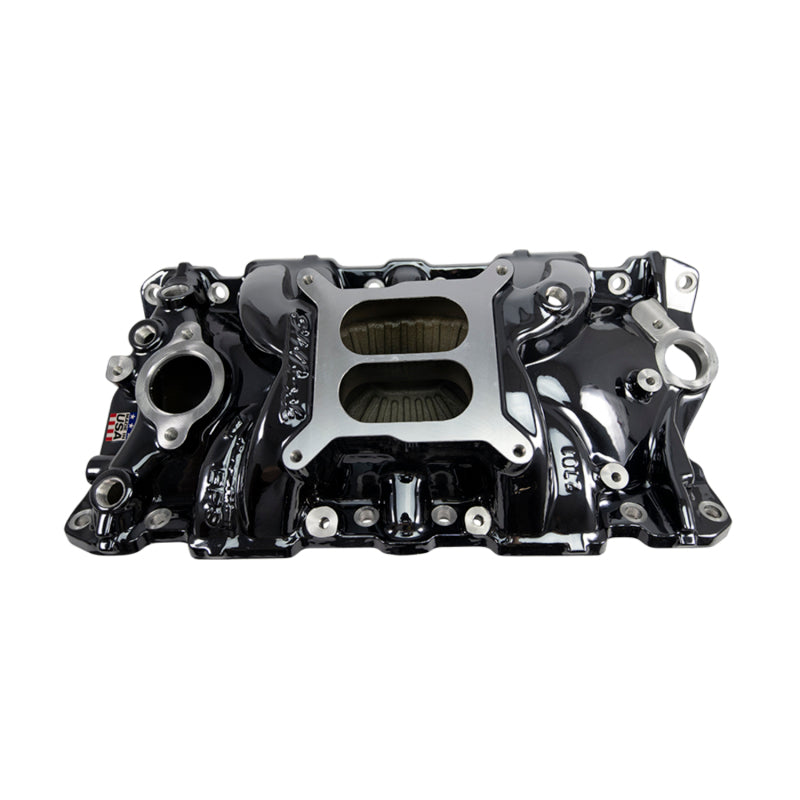 Edelbrock 55-86 Chevy SB Performer EPS Intake Manifold - Black Plasma Finish Edelbrock Intake Manifolds