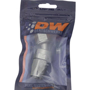 DeatschWerks 8AN Female Swivel 30-Degree Hose End CPE - Anodized Titanium DeatschWerks Fittings