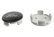 Ford Racing Car Black and Chrome Wheel Cap Ford Racing Wheel Center Caps