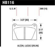 Hawk Blue 9012 Motorsports Race Pads Hawk Performance Brake Pads - Racing