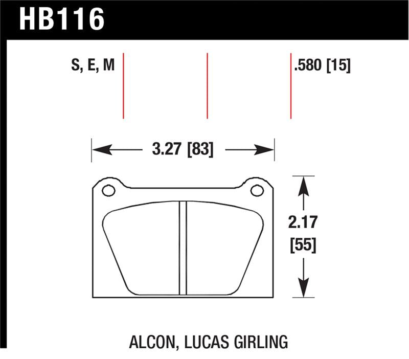 Hawk Blue 9012 Motorsports Race Pads Hawk Performance Brake Pads - Racing