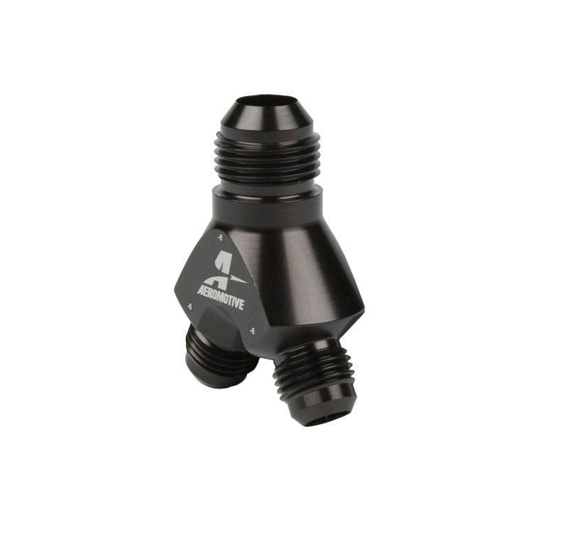Aeromotive Y-Block - AN-08 - 2x AN-06 Aeromotive Fittings