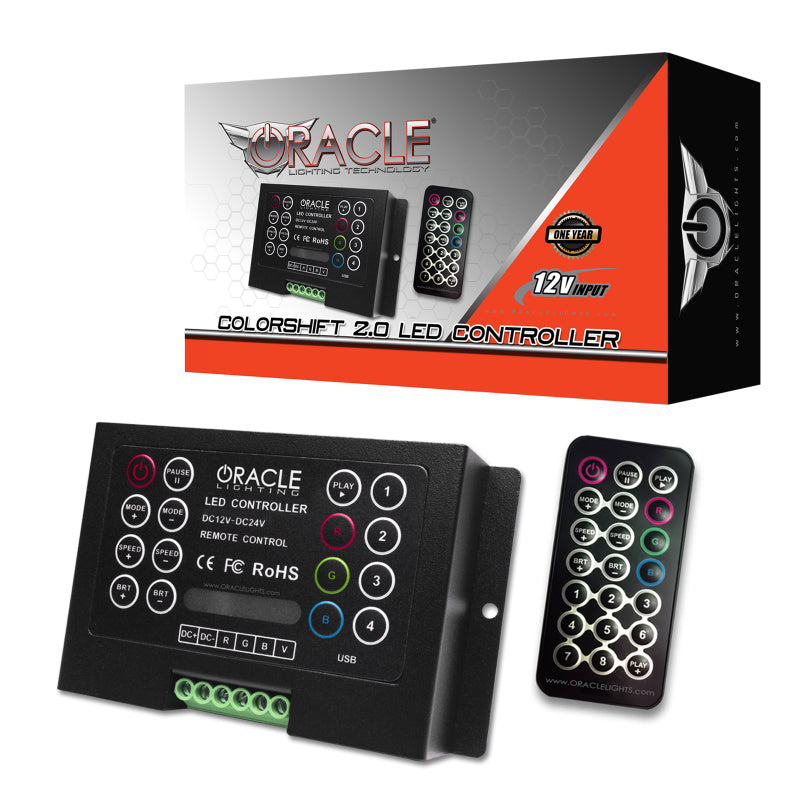 Oracle Ford F250/350 11-16 Halo Kit (Square Ring Design) - ColorSHIFT w/ 2.0 Controller ORACLE Lighting Headlights