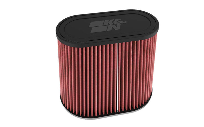 K&N Universal Clamp-On Air Filter 3in Dual Flange 9in x 6in Base 7.5in x 3.688in Top 7.5in Height K&N Engineering Air Filters - Universal Fit