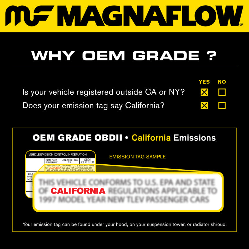MagnaFlow Direct Fit Catalytic Converter 2009-2010 F-150 4.6 L Underbody Magnaflow Catalytic Converter Direct Fit