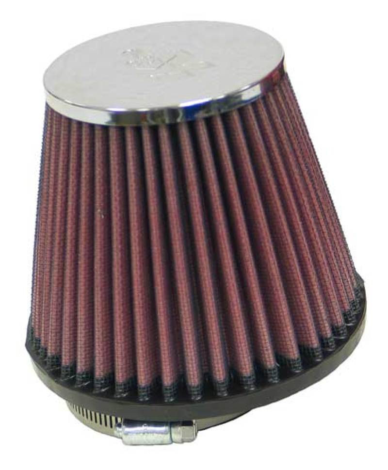 K&N Universal Chrome Filter 2.875in Flange ID / 5.188 Base OD / 3.5in Top OD / 4.438in Height K&N Engineering Air Filters - Universal Fit
