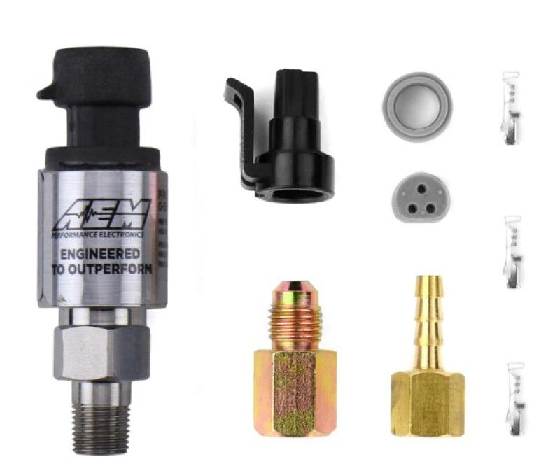 AEM 6.5 BAR MAP or 100 PSIG Stainless Steel Sensor Kit AEM Gauges
