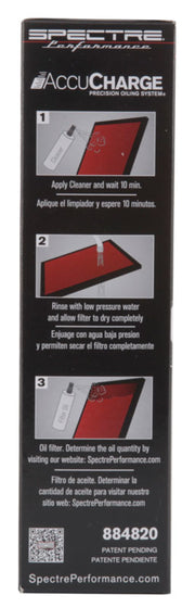 Spectre Accucharge Kit for HPR Filters - Clear Spectre Recharge Kits