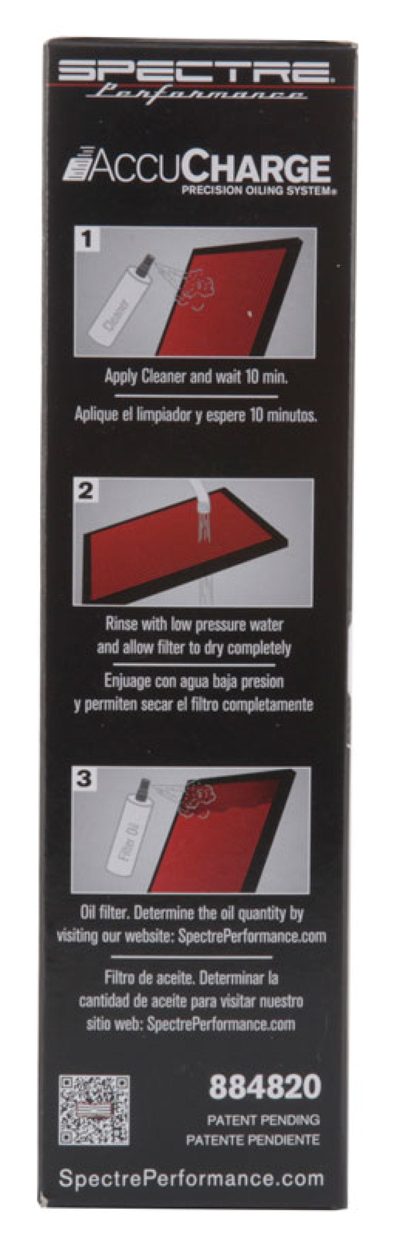 Spectre Accucharge Kit for HPR Filters - Clear Spectre Recharge Kits